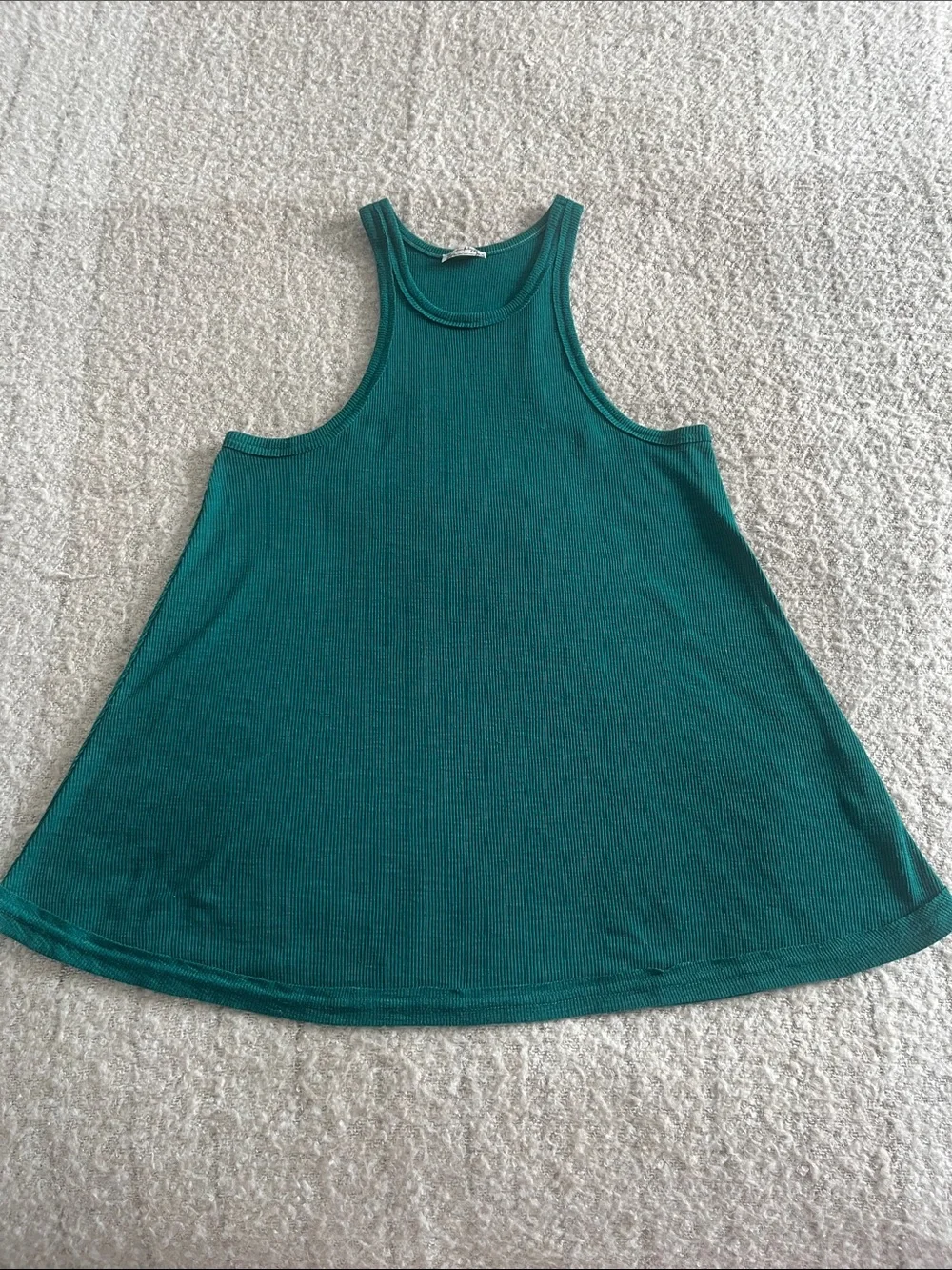 Free people Intimately Emerald Green Ribbed Tank Top
